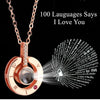 Image of 100 Language I Love You Projection Necklace (Valentines Day, Birthday Gifts)