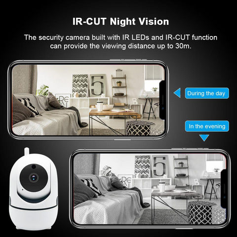 1080P HD Wifi Wireless Home Security IP Camera (360 Degree Horizontal + 90 Degree Vertical Pan + Night Vision)