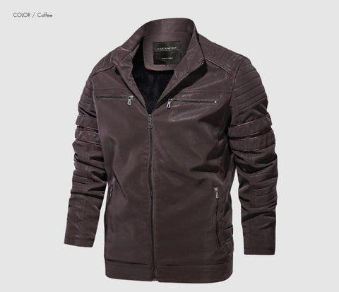 Amato Men Leather Jacket