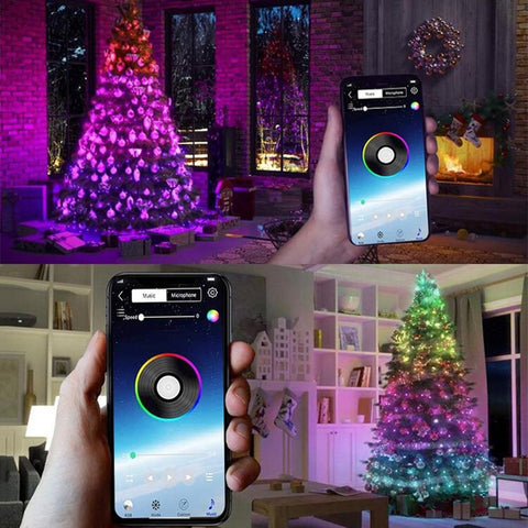 Amazing Christmas Tree String Light USB Remote Bluetooth App Control