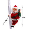Image of Animated Santa Claus Climbing Ladder Or Pearl Beads Christmas Tree Decor