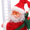 Image of Animated Santa Claus Climbing Ladder Or Pearl Beads Christmas Tree Decor