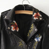 Image of Bianca Women Embroided Leather Jacket