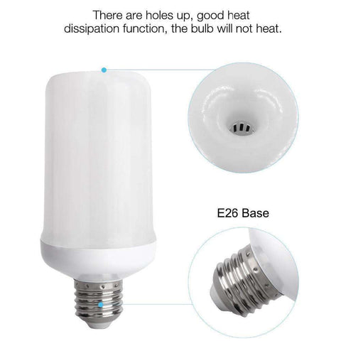 BOGO FREE Trending Flame Light Bulbs - Energy Saving Bulb (Normal Light + Flame Mode)