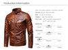 Image of Dante Men Biker Distressed Leather Jacket