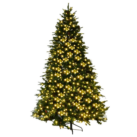 Douglass Fir 7.5 Ft Pre-Lit Artificial Christmas Tree Hinged With LED Lights