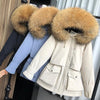 Image of Evelina Women Fur Hooded Winter Down Coat