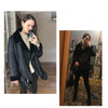 Image of Gianna Women Sheepskin Fur Leather Coat