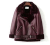 Image of Gianna Women Sheepskin Fur Leather Coat