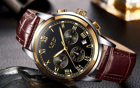 Mens's LIGE Luxury Watch