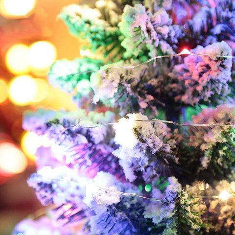 Mini Christmas Flocking LED Snow Tree
