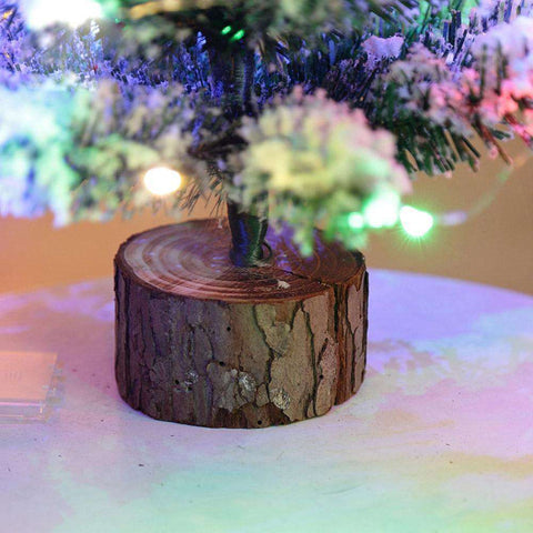 Mini Christmas Flocking LED Snow Tree