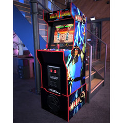 Mortal Kombat Midway Legacy Arcade with Riser and Lit Marquee