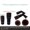 Image of Portable Clip-on 12x Zoom Mobile Phone Telescope Lens HD Telescope Camera Lens For Universal Mobile Phone For Iphone Samsung