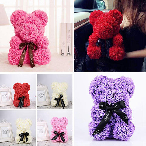 Rose Teddy Bear (Valentines, Birthday, Wedding, Parties)