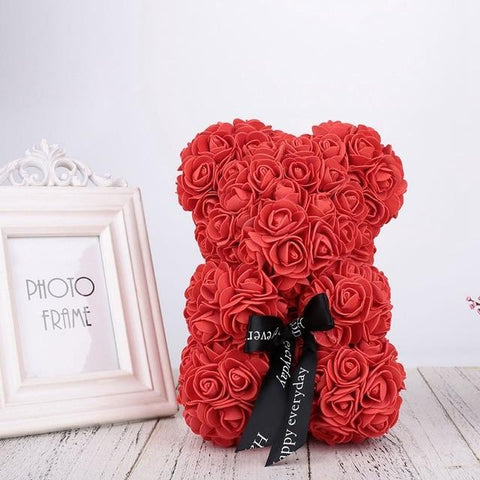Rose Teddy Bear (Valentines, Birthday, Wedding, Parties)