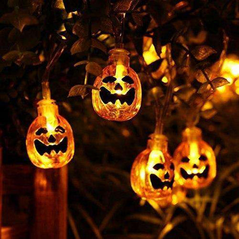 Solar LED Pumpkin Halloween String Lights