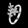 Image of Sterling Silver Floral Ring