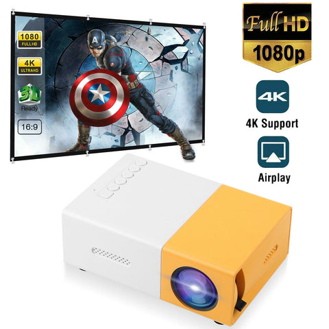 World's BEST Mini LCD Projector (Enjoy Hollywood Movies & Sports Any Where In Or Out)
